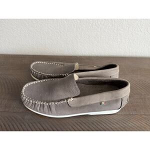 Travel Fox Leather Slip On Loafer Shoes Men's Size 41 (US 8) Tan Comfortable